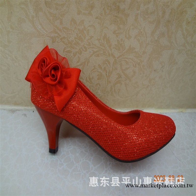 韓版婚鞋 高跟婚鞋 紅色金色婚鞋 大碼結婚鞋子 新娘鞋2012工廠,批發,進口,代購