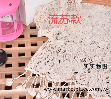 2013新款夏裝鏤空短款披肩 純棉針織衫 女鉤花蕾絲小坎肩 防曬衣工廠,批發,進口,代購