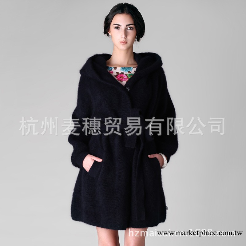13秋冬新款歐美原單外貿女裝甜美女裝韓版中長款貂絨修身上衣外套工廠,批發,進口,代購