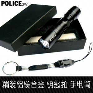 POLICE3W防水迷你LED手電筒 可印LOGO [禮盒裝]批發・進口・工廠・代買・代購