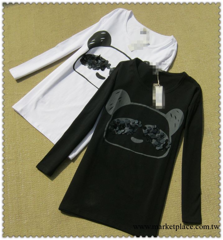 2013-031480 免費加盟 一件代發 外貿原單正品蝙蝠袖長款女士T恤批發・進口・工廠・代買・代購