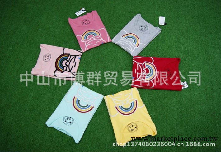 2013夏外貿原單韓國單品牌童趣可愛熊貓大碼修身短袖外貿T恤工廠,批發,進口,代購