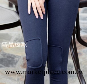 2013年韓國原單 純色膝蓋補丁九分打底褲小腳褲女工廠,批發,進口,代購