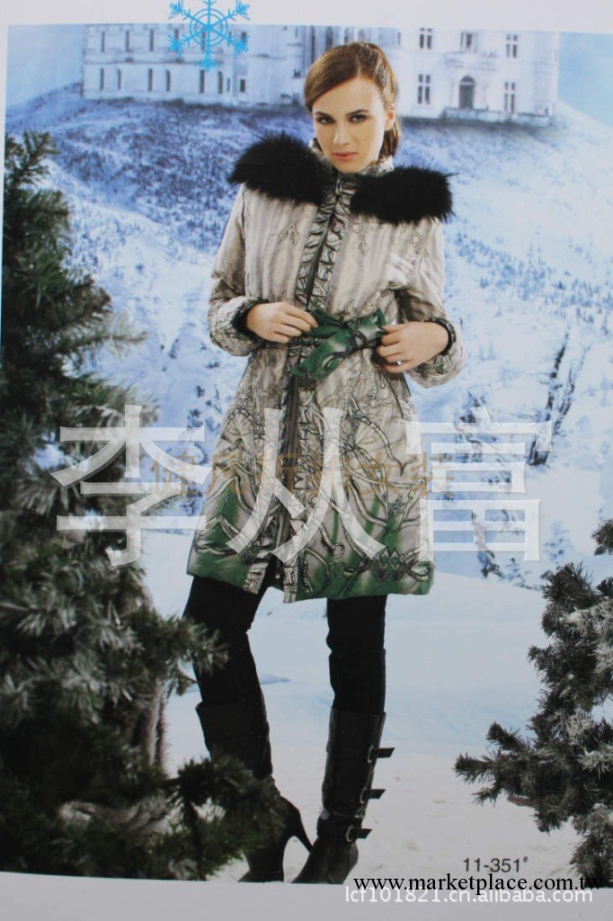 正品冬裝修身韓版奢華大毛領韓國原單長款羽絨服 女裝大碼 健凡工廠,批發,進口,代購