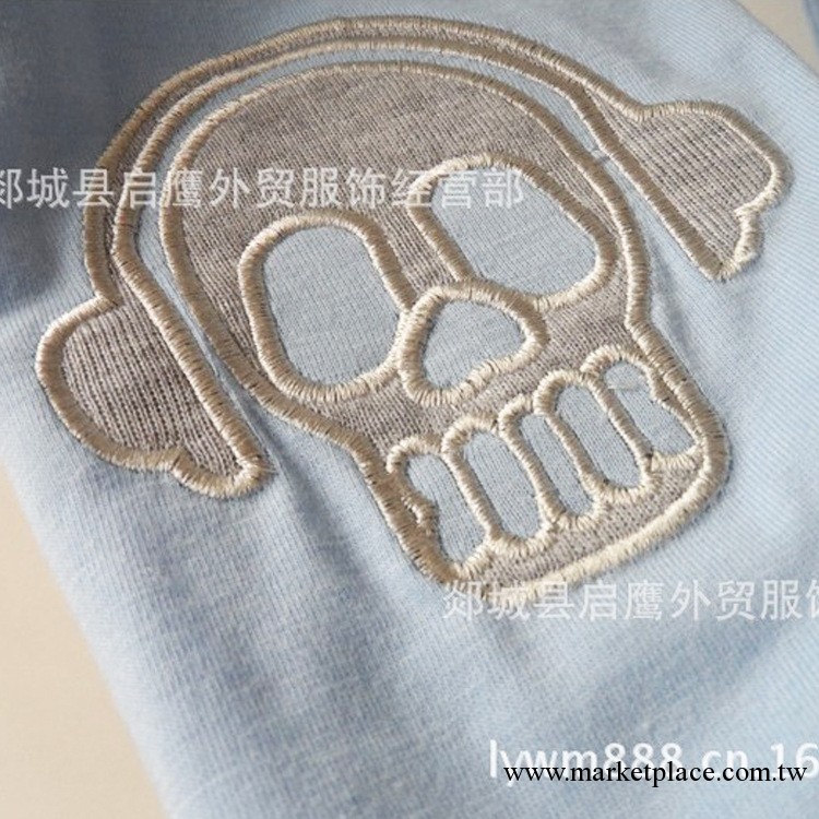 已清貨 尾貨出口韓國外單女裝外貿原單刺繡帶耳機的骷髏打底褲工廠,批發,進口,代購