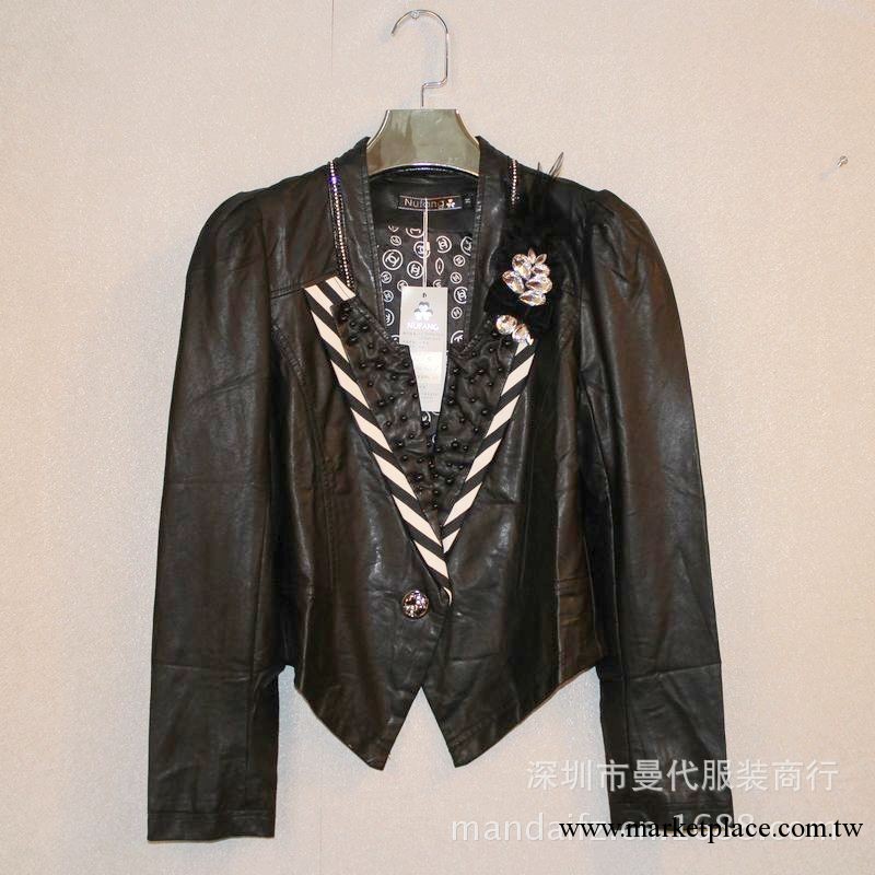原單品牌  百搭純色韓國款黑色皮外套 小西裝外套批發工廠,批發,進口,代購