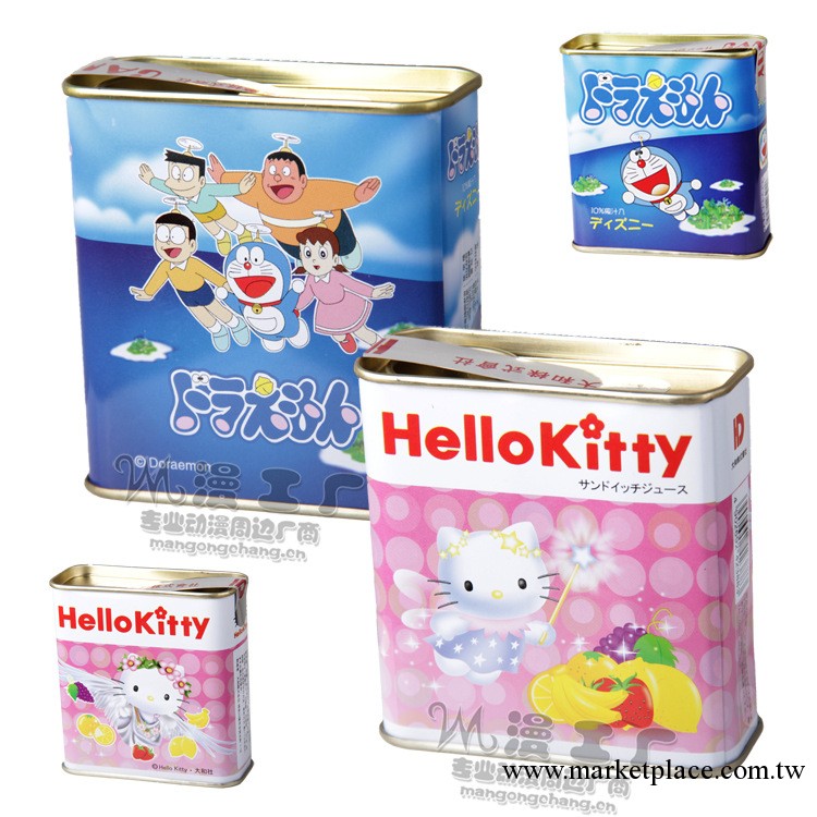 批發日本進口 HelloKitty 哆啦A夢果汁鐵罐糖 機器貓凱蒂貓水果糖工廠,批發,進口,代購