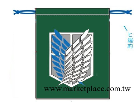 預售 日單正版進擊的巨人棉佈束口袋拉繩袋工廠,批發,進口,代購