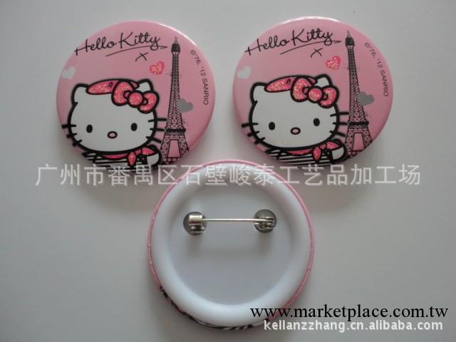 精美卡通禮品 hello kitty胸章，迪士尼胸章徽章，海賊王胸章徽章工廠,批發,進口,代購