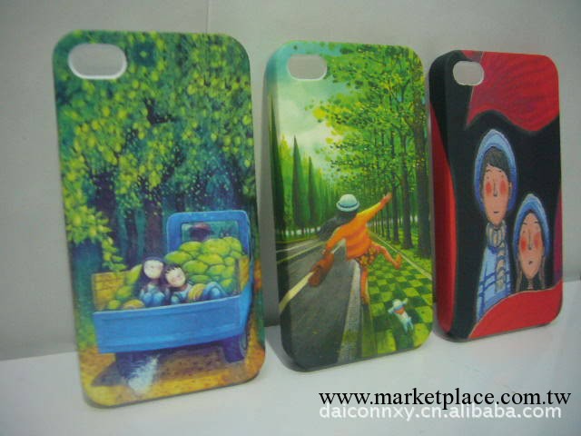 深圳批發iPhone4蘋果手機保護殼 iphone4s保護套 幾米插畫 水貼工廠,批發,進口,代購