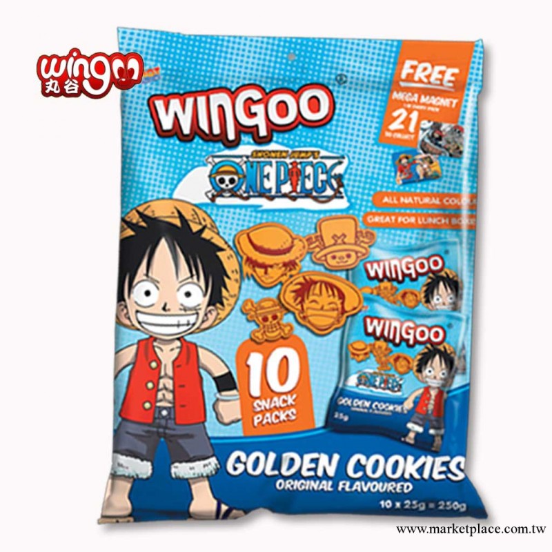 WINGOO 卡通動漫造型餅幹 海賊王 250g 進口餅幹 休閑零食 批發批發・進口・工廠・代買・代購