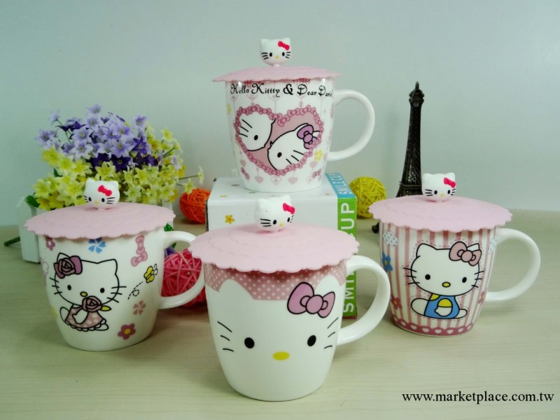 標藝陶瓷 廠傢直銷 Hello Kitty 水杯子創意卡通KT貓陶瓷杯工廠,批發,進口,代購