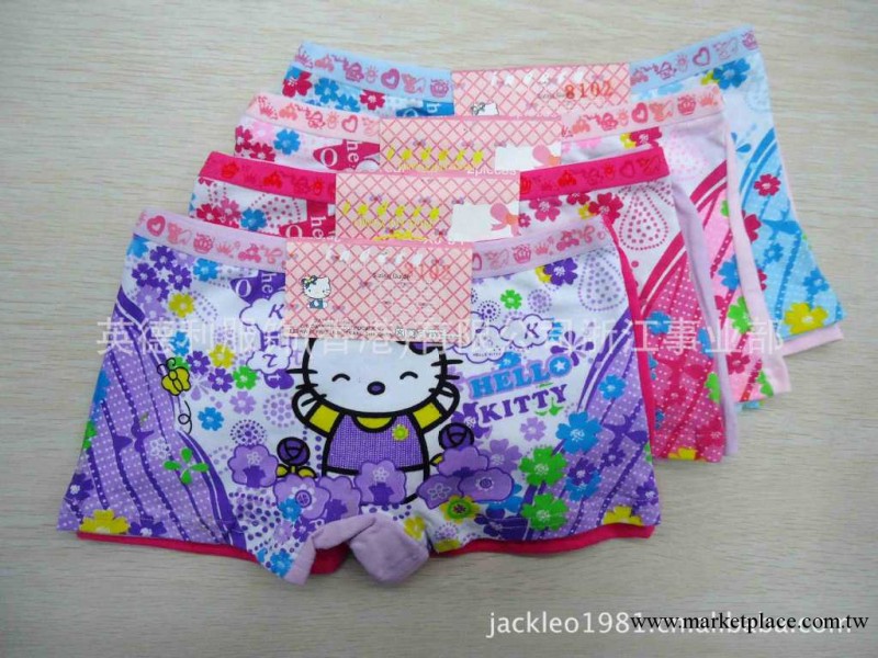 Hello Kitty.女童平角內褲.卡通內褲HM-8102萊卡棉工廠,批發,進口,代購