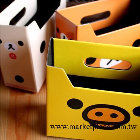 【韓國文具】 創意Rilakkuma輕松熊雜物收納盒整理盒工廠,批發,進口,代購