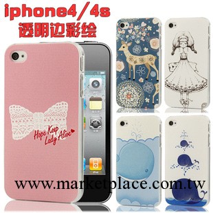 新款田園花彩繪iPhone4蘋果手機殼 iphone4s手機殼 外殼套保護套批發・進口・工廠・代買・代購