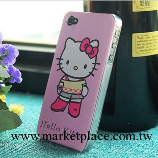 新款 hello kitty iphone4 4S手機殼 輕度磨砂 蘋果保護套 保護殼工廠,批發,進口,代購
