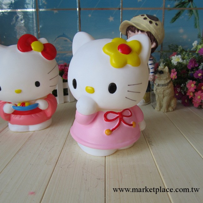 A1165創意hello kitty 可愛搪膠儲蓄罐 存錢罐 擺件工藝禮品批發工廠,批發,進口,代購