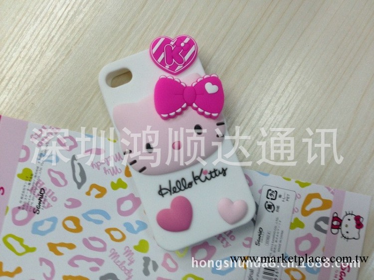 iphone4/4s美樂蒂兔子 手機殼 hello kitty 蘋果5代可愛矽膠套工廠,批發,進口,代購