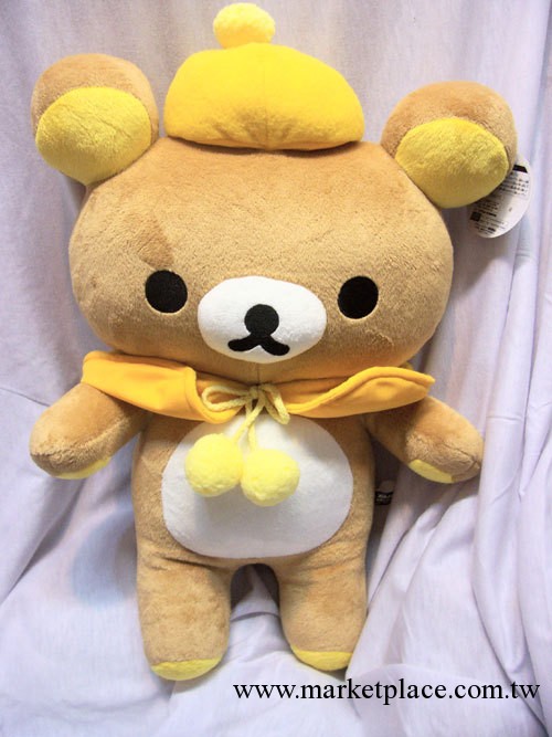 輕松小熊毛絨公仔 Rilakkuma 國王造型玩偶 蘑菇王國工廠,批發,進口,代購