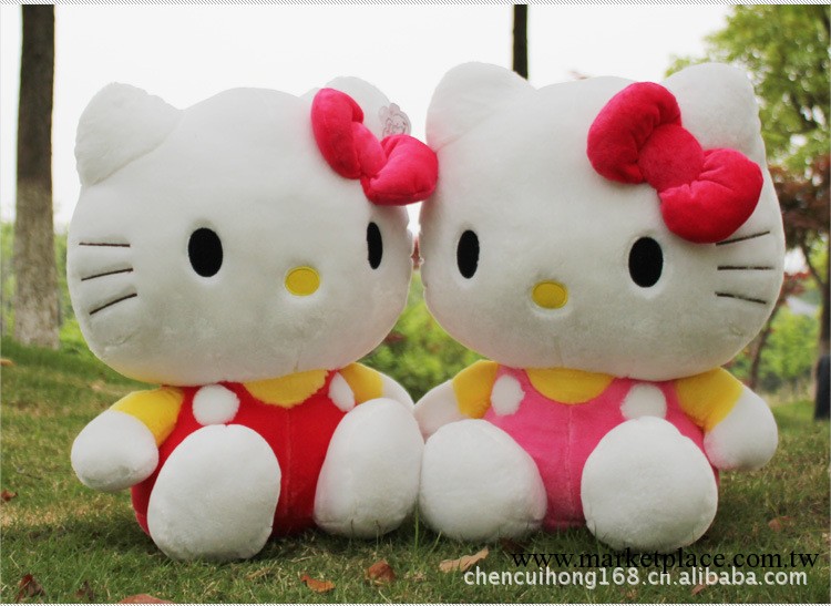 tty凱蒂貓公仔佈娃娃正版可愛蝴蝶結hello Kitty公仔貓生日禮物工廠,批發,進口,代購