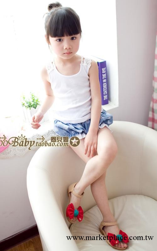 韓版女裝新款春夏季 後背蕾絲 柔軟條紋棉 百搭背心女童裝批發工廠,批發,進口,代購