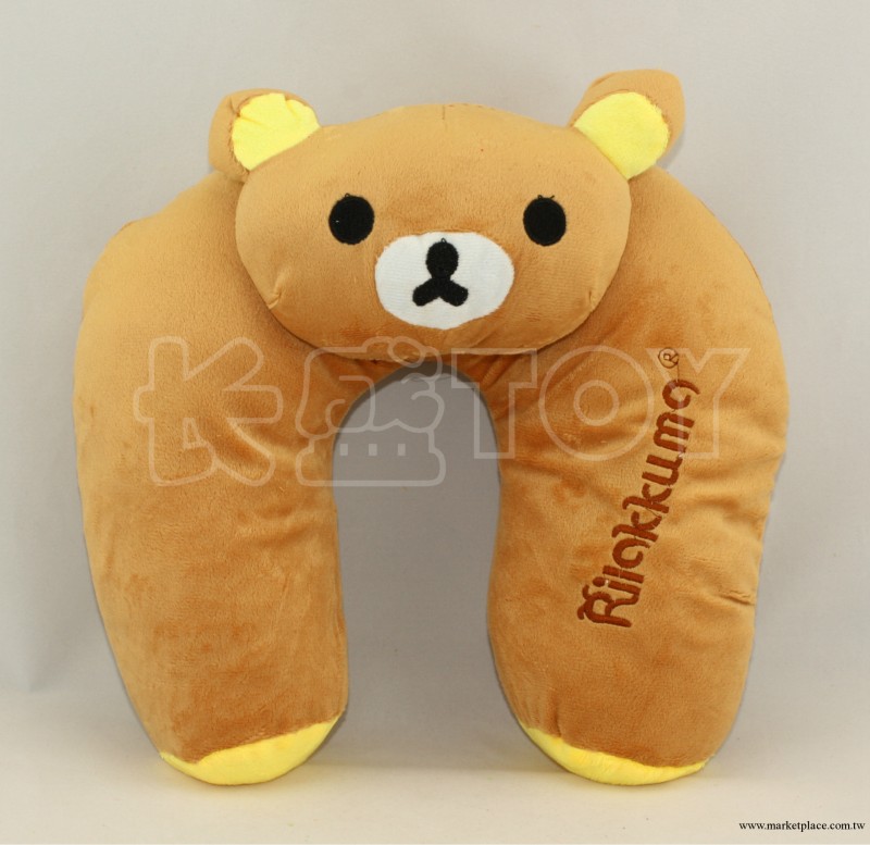 【全場促銷！】rilakkuma 輕松熊 毛絨玩具 日本熊 頸枕 頸椎枕工廠,批發,進口,代購