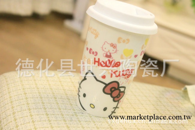 HELLO KITTY星巴克 KITTY雙層 陶瓷馬克杯 咖啡杯 水杯工廠,批發,進口,代購