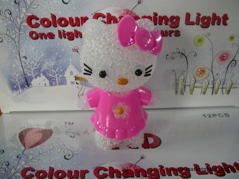 精品hello kitty小夜燈 LED七彩小夜燈 禮品屋熱銷  促銷禮品工廠,批發,進口,代購