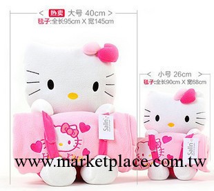 hello kitty 凱蒂貓公仔抱枕空調毯 兩用靠墊 卡通毯子工廠,批發,進口,代購