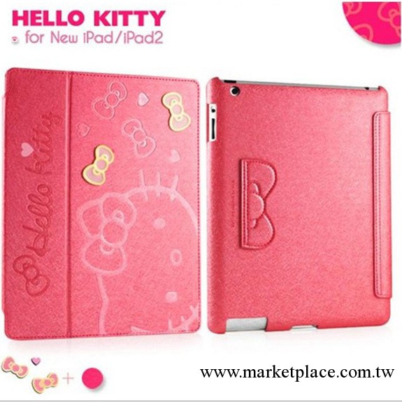 限量版 ipad2/3/4 mini 可愛hello kitty 超薄new ipad皮套 休眠工廠,批發,進口,代購