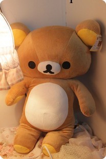 批發日本SAN-X rilakkuma 大號輕松熊空調被毛絨公仔輕松小熊毯子工廠,批發,進口,代購