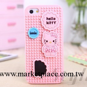 iphone4s iphone5 DIY hello kitty KT貓 魔術貼矽膠 保護套 外殼工廠,批發,進口,代購