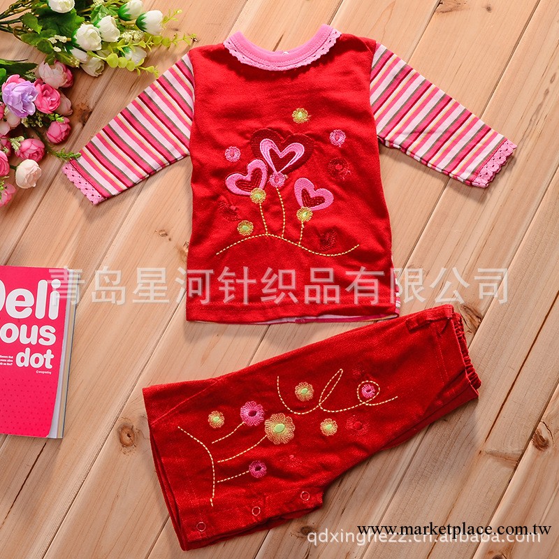 2013春季外貿出口庫存幼兒裝女童套裝純棉長袖小童裝幼兒寶寶套裝工廠,批發,進口,代購