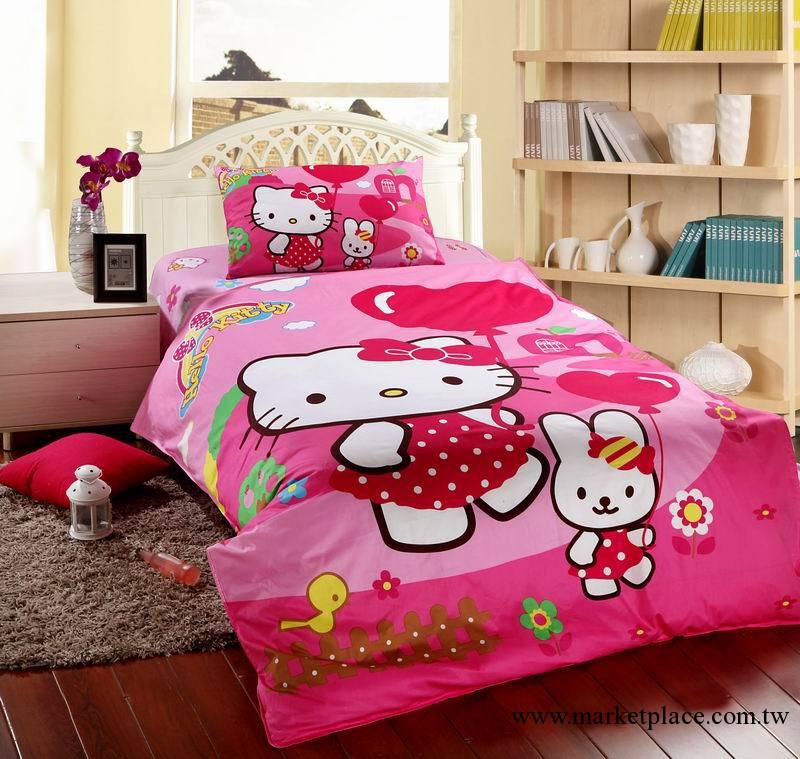 廠傢供床上用品 hello kitty chiledren bedding 兒童三件套批發批發・進口・工廠・代買・代購