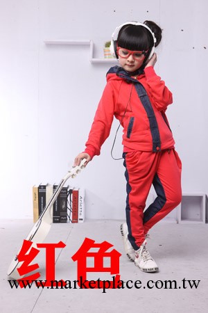 童裝批發女童運動套裝中大童韓版套裝工廠直營加大版全棉中性套裝工廠,批發,進口,代購