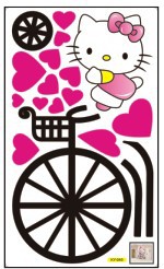 E9013墻貼廠傢直銷 韓國卡通創意墻貼 Hello Kitty 兒童墻貼批發工廠,批發,進口,代購