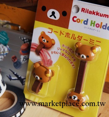 韓國 按扣式rilakkuma 輕松熊 繞線器/集線器 2色5777工廠,批發,進口,代購