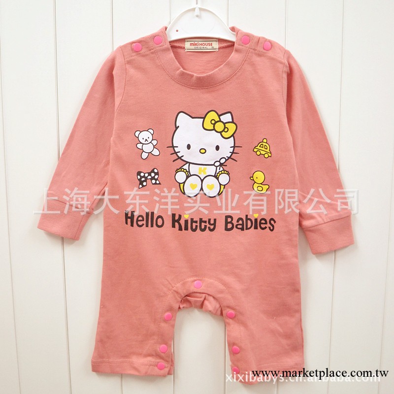 外貿原單 MIKIHOUSE 全棉長袖hello kitty 連身衣 爬服 哈衣工廠,批發,進口,代購