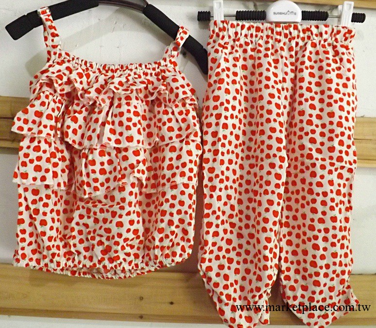 童裝夏裝2013套裝寶寶衣服兒童吊帶上衣+哈倫褲休閑運動套裝工廠,批發,進口,代購