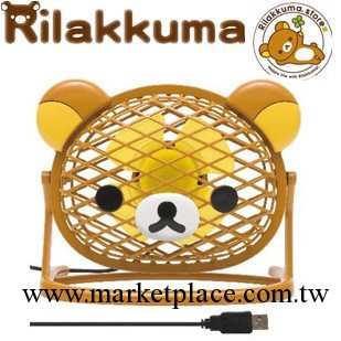 夏日新款 Rilakkuma 輕松熊可愛卡通可旋轉USB接口臺式電風扇工廠,批發,進口,代購