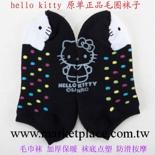 外貿女襪子 hello kitty原單正品毛圈襪 吸濕排汗 地板襪工廠,批發,進口,代購