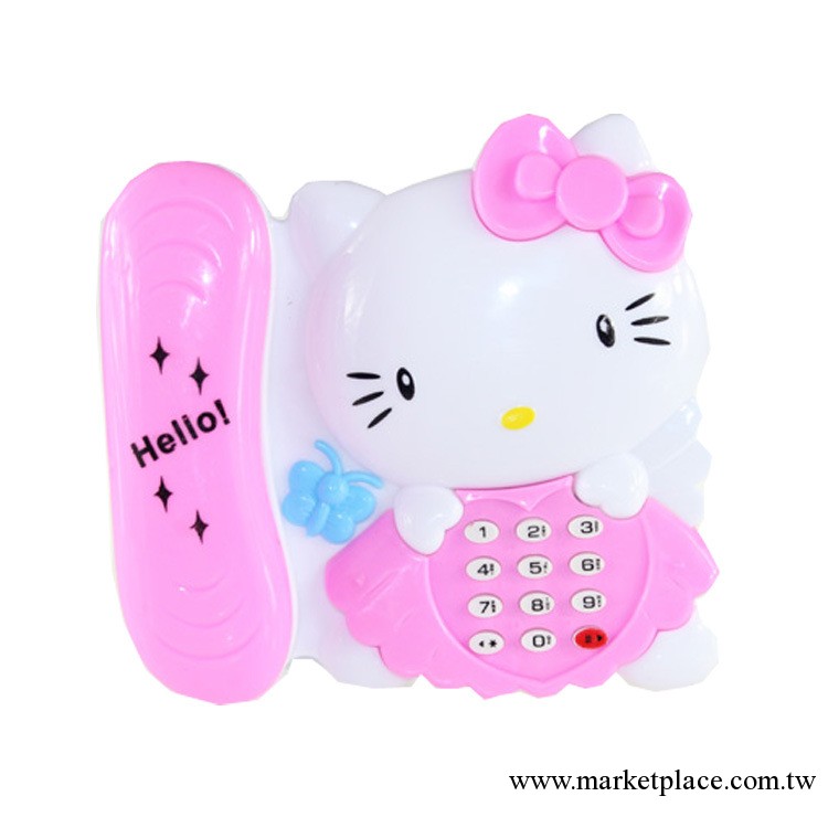 【除人乖乖】hello kitty 燈光音樂電話 電動玩具GG137批發・進口・工廠・代買・代購