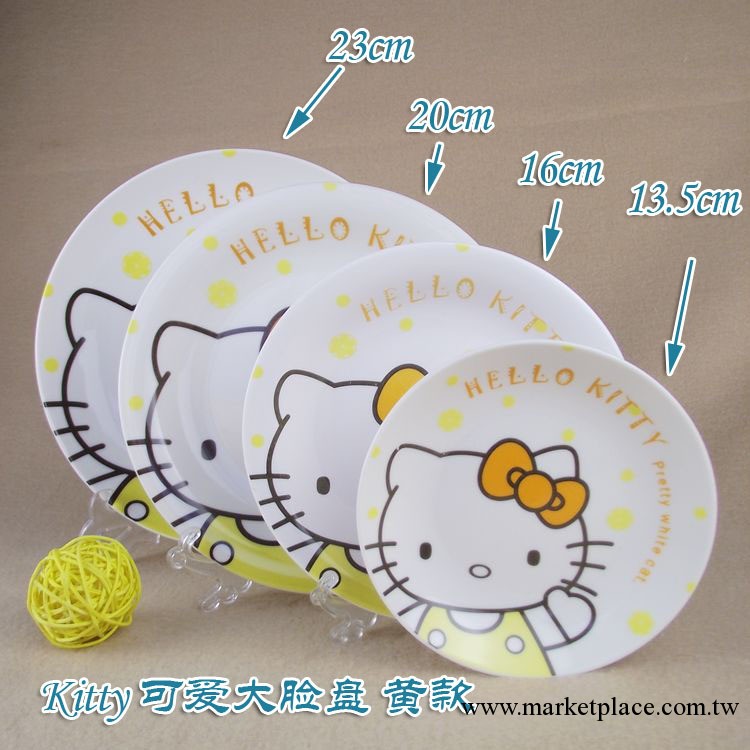 hello kitty凱蒂貓 13.5cm口徑 裝飾盤 陶瓷 菜盤餐盤點心盤工廠,批發,進口,代購