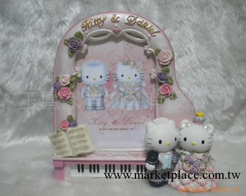 結婚禮物 節日禮品 hello kitty鋼琴相框 5寸相框相架 婚房裝飾工廠,批發,進口,代購