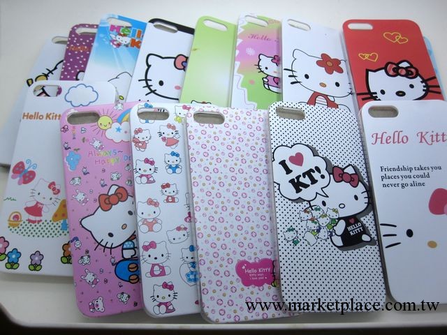 蘋果iphone5手機保護套 hello kitty磨紗手感手機殼 IMD可愛卡通批發・進口・工廠・代買・代購