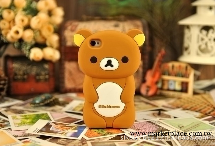 立體Rilakkuma 輕松熊iphone 4/4s 保護套保護殼蘋果4代手機外殼批發・進口・工廠・代買・代購