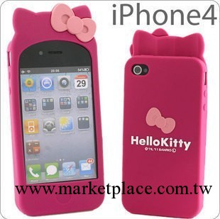 日本 Hello Kitty iPhone4 矽膠套蘋果 外殼手機保護套工廠,批發,進口,代購