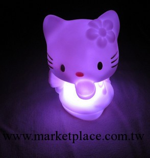 天使HELLO KITTY 天使KT貓小夜燈 創意禮品 七彩小夜燈批發地攤工廠,批發,進口,代購