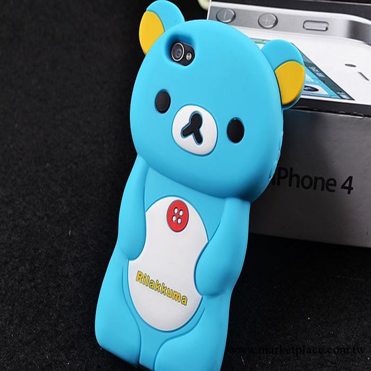 Rilakkuma 立體輕松熊 軟殼 iPhone4 4s 手機殼 矽膠套 外殼工廠,批發,進口,代購