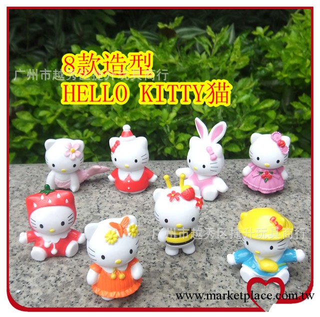 新品到凱蒂貓 Hello Kitty玩偶公仔 手辦 擺件 全套8 動物水果篇工廠,批發,進口,代購